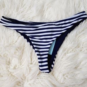 NWT Swimsuit bottom Navy Blue and white stripes
